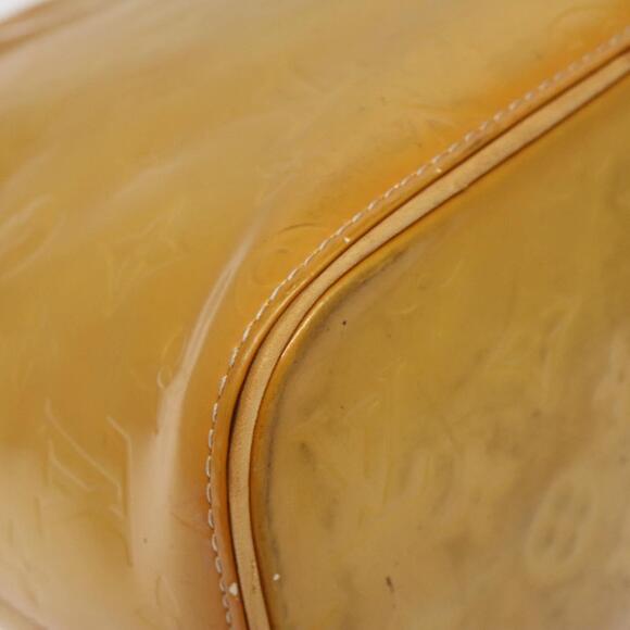 LOUIS VUITTON Monogram Vernis Houston Hand Bag Beige M91004 - Picture 15 of 16